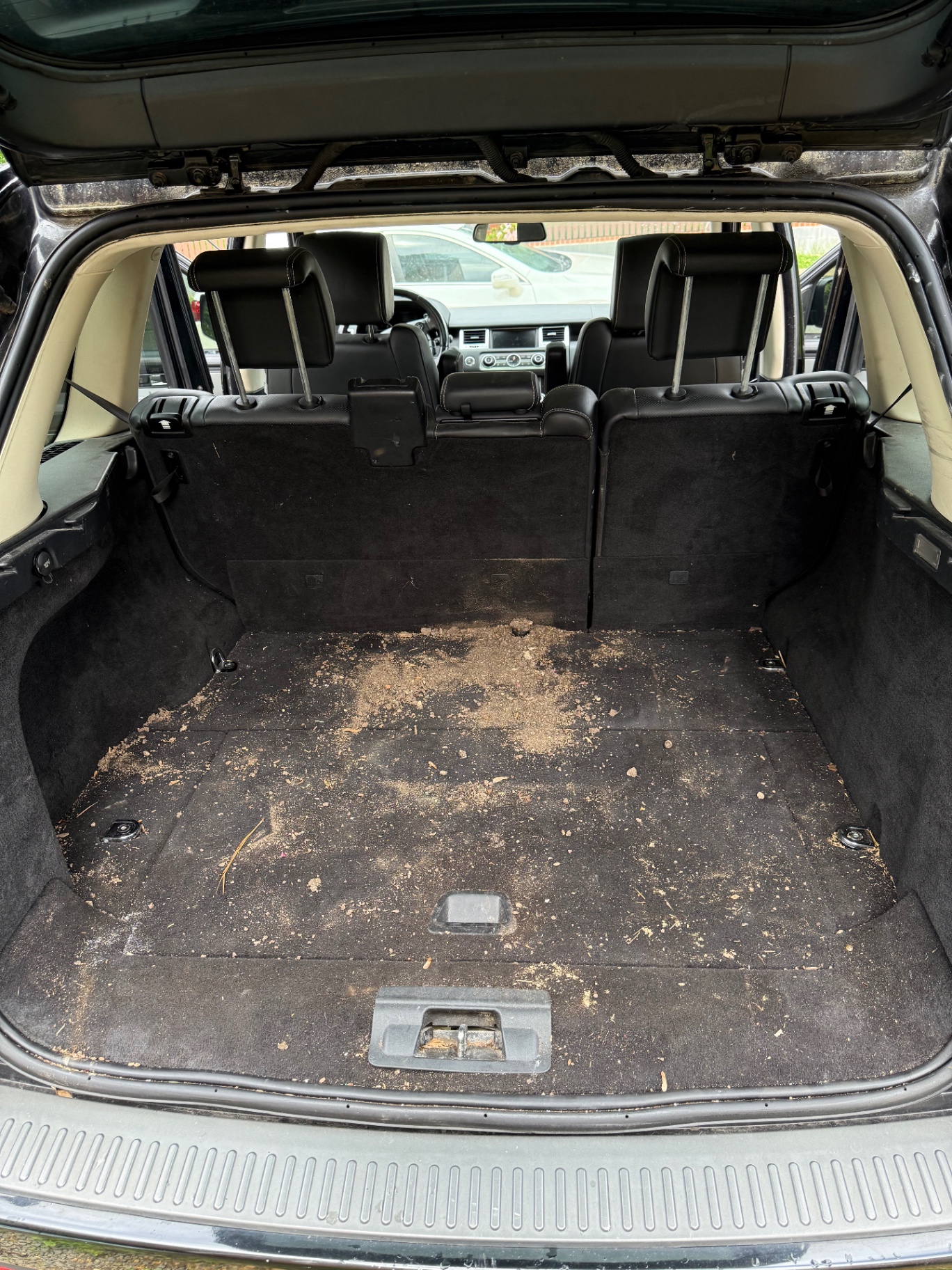 SUV cargo area detail — before